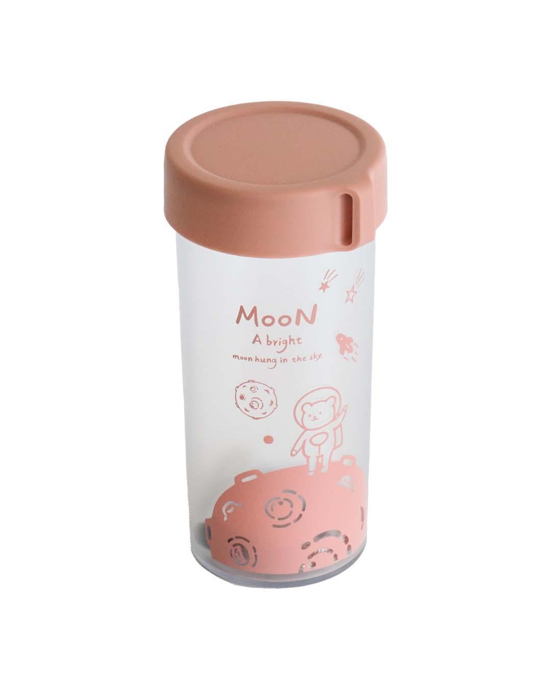 Plastic, Water Bottle 360 Ml, Bear In Outter Space, Glossy : Finish, Multicolor