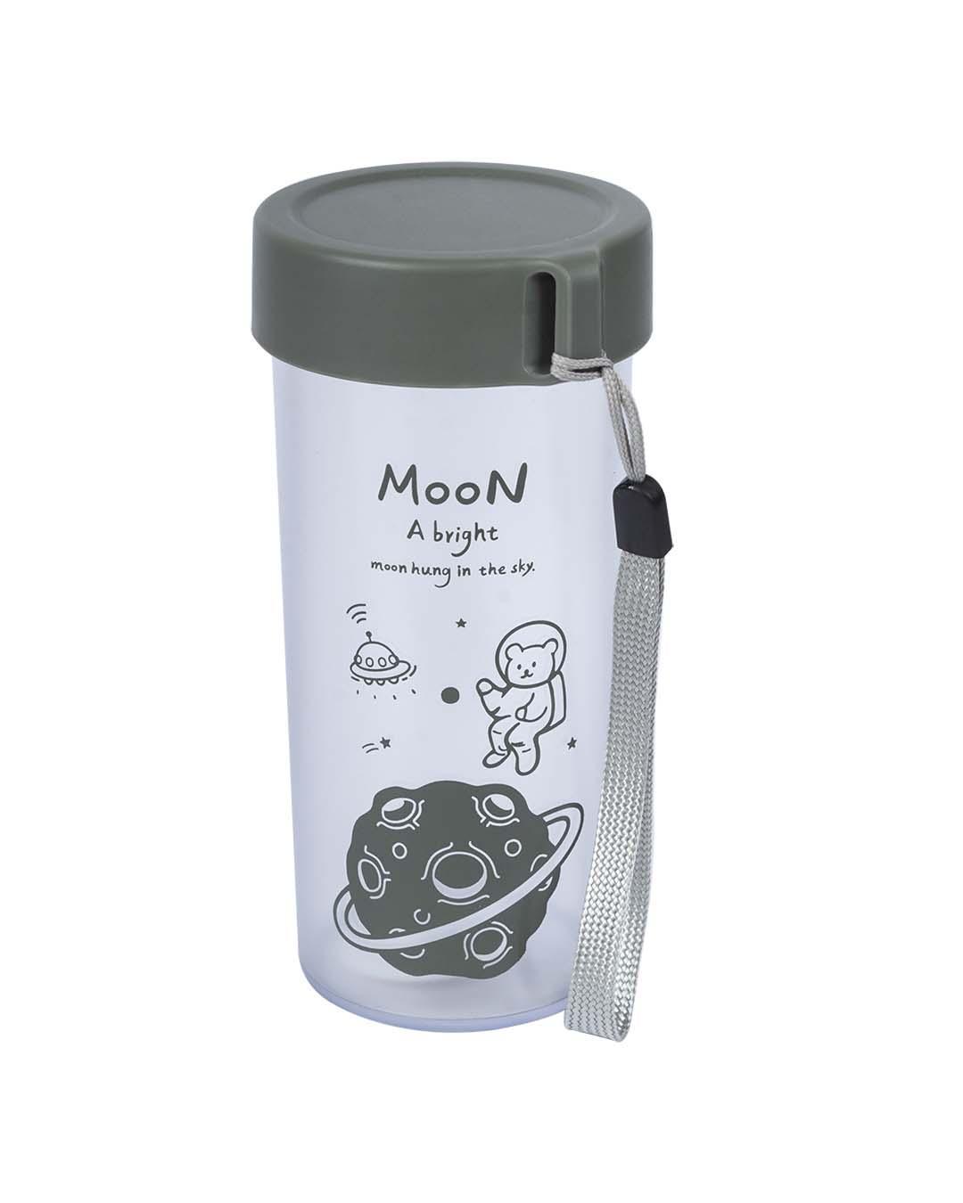 Plastic, Water Bottle 360 Ml, Bear In Outter Space, Glossy : Finish, Multicolor