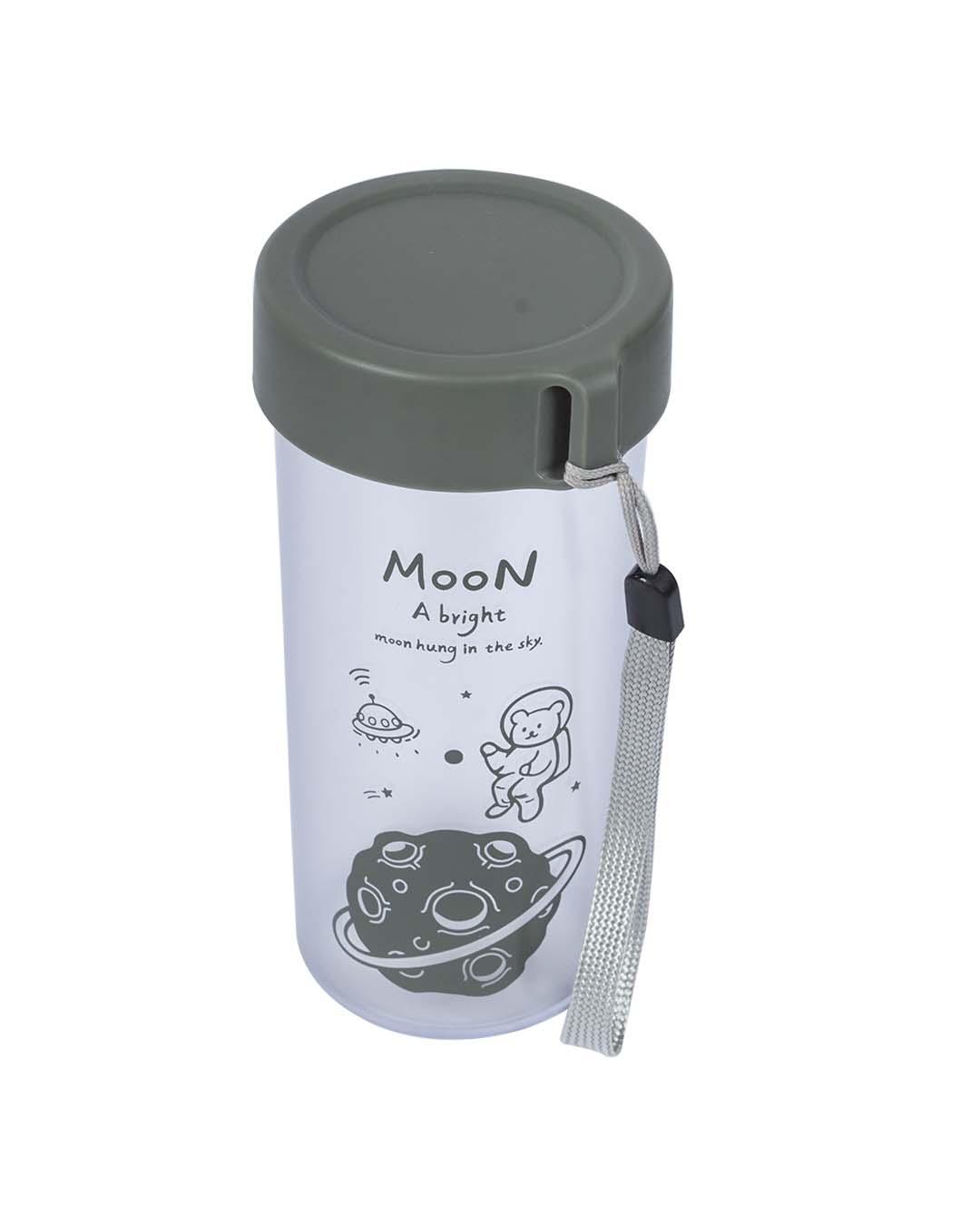 Plastic, Water Bottle 360 Ml, Bear In Outter Space, Glossy : Finish, Multicolor