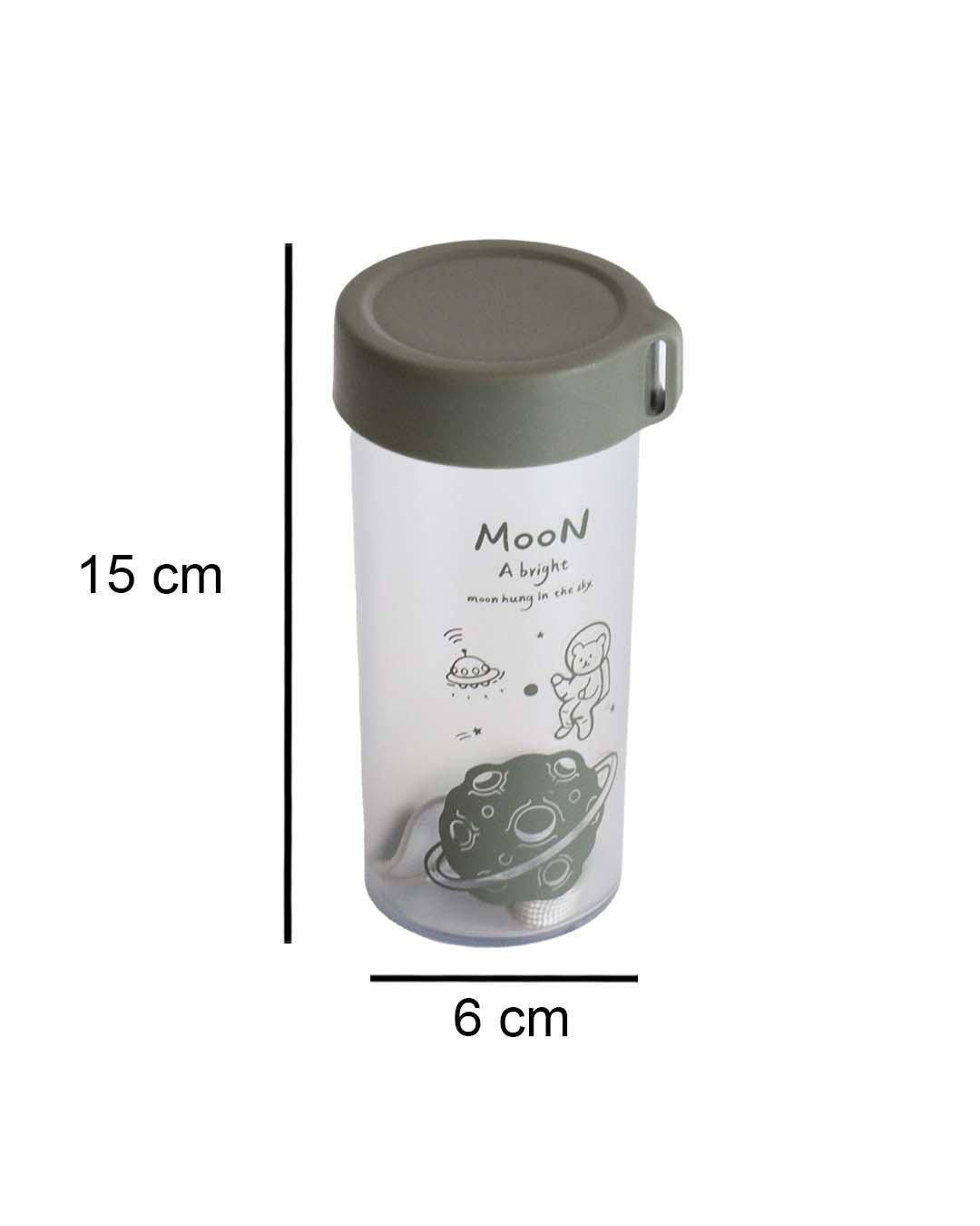 Plastic, Water Bottle 360 Ml, Bear In Outter Space, Glossy : Finish, Multicolor