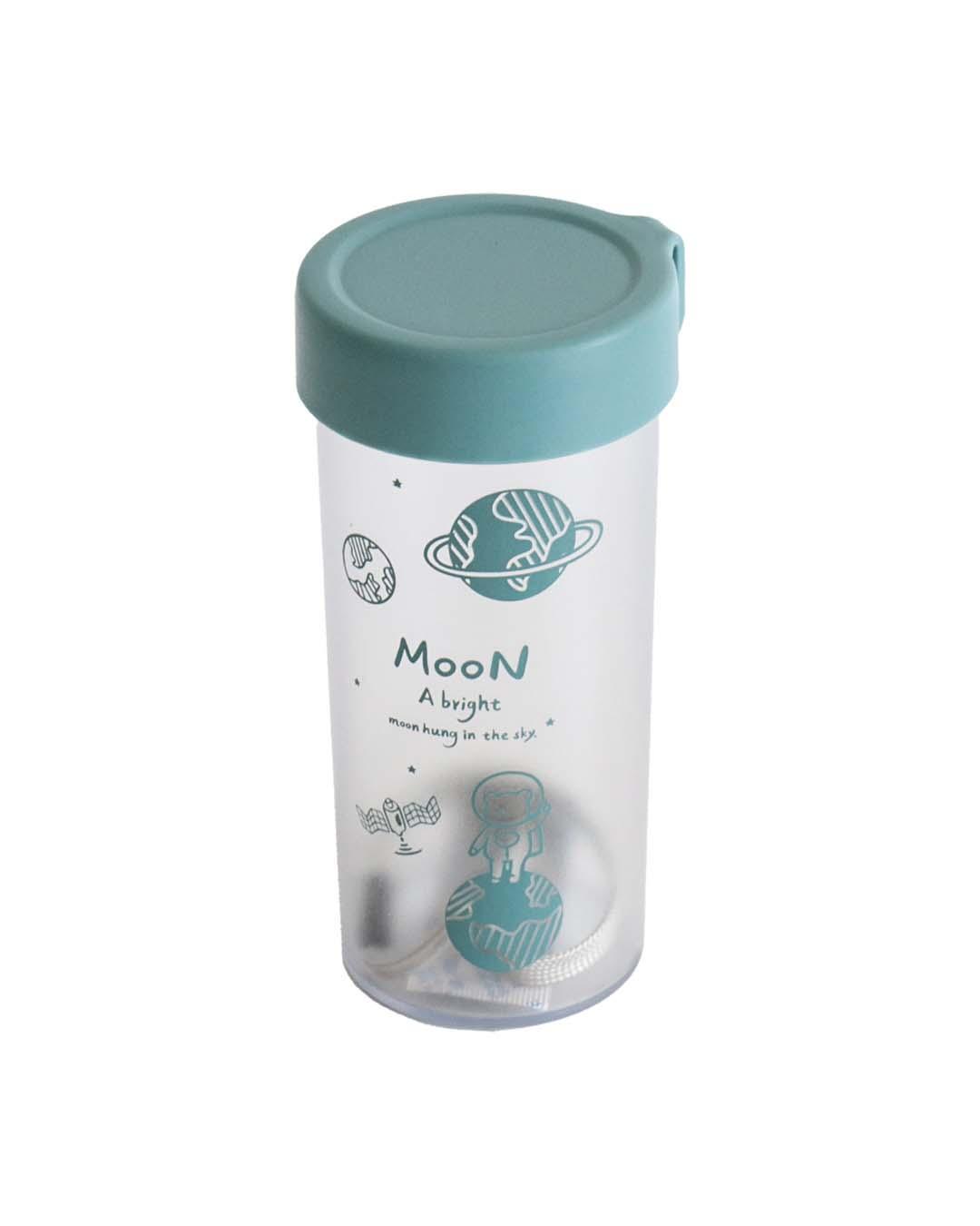 Plastic, Water Bottle 360 Ml, Bear In Outter Space, Glossy : Finish, Multicolor