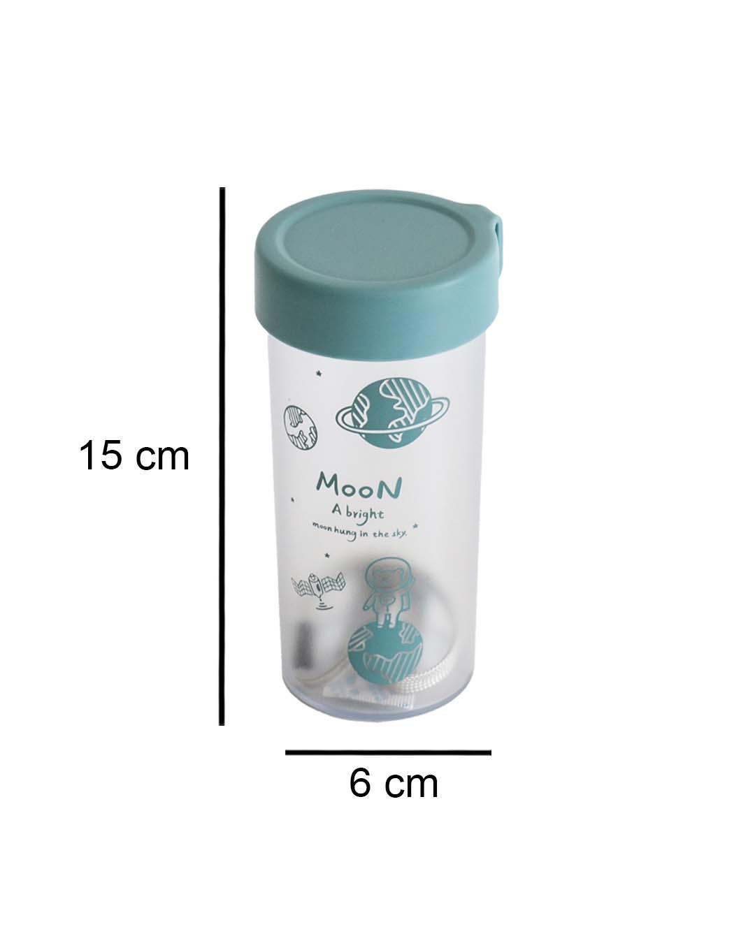 Plastic, Water Bottle 360 Ml, Bear In Outter Space, Glossy : Finish, Multicolor