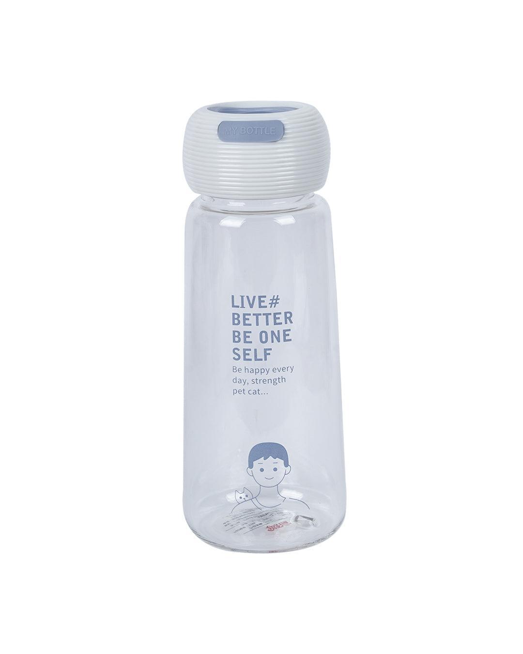 Plastic, Water Bottle 360 Ml, Quirky Quotes, Glossy : Finish, Multicolor