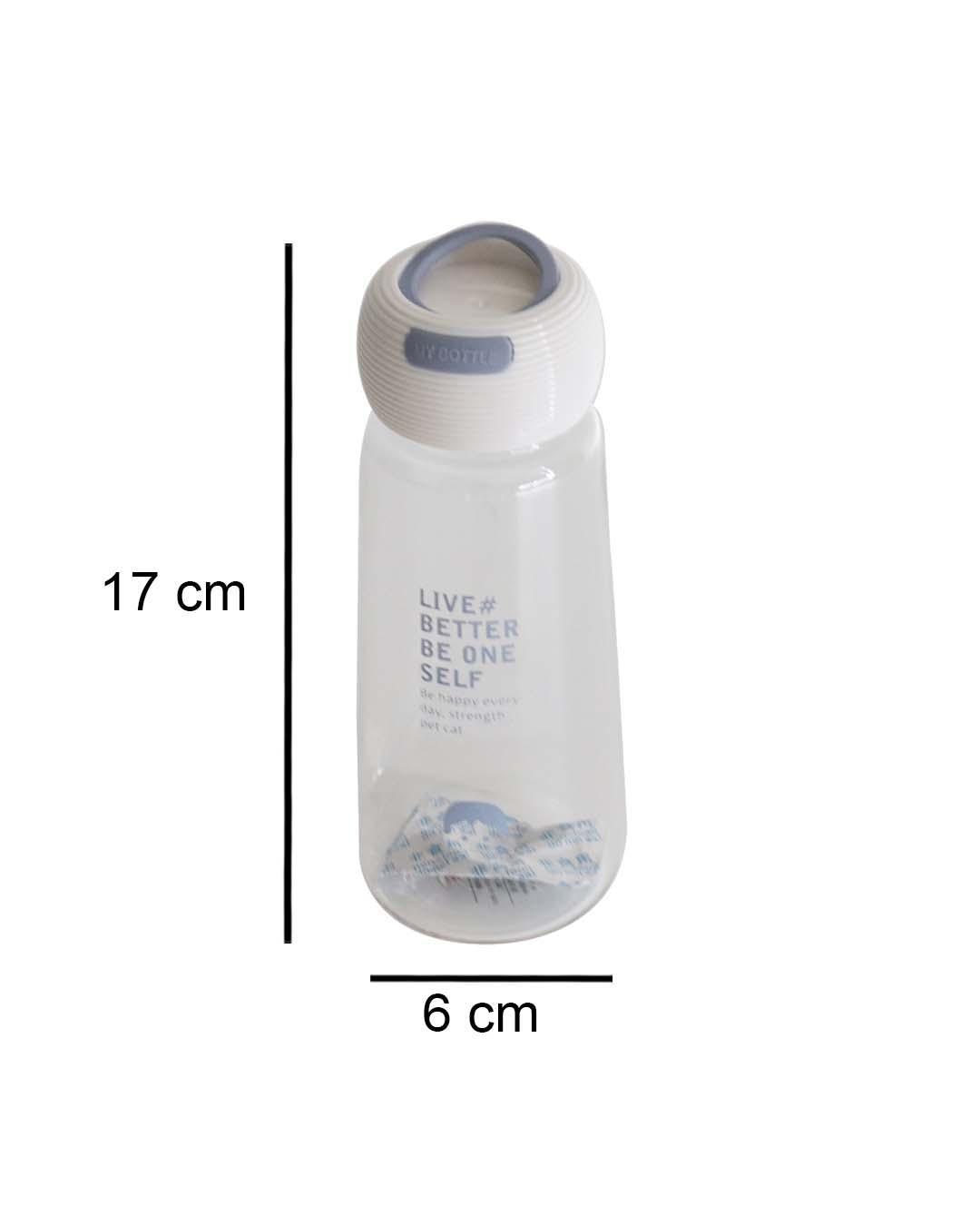 Plastic, Water Bottle 360 Ml, Quirky Quotes, Glossy : Finish, Multicolor
