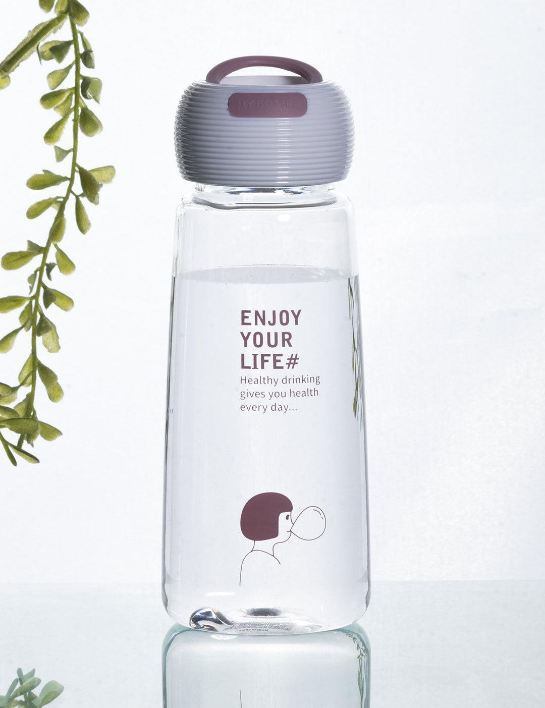 Plastic, Water Bottle 360 Ml, Quirky Quotes, Glossy : Finish, Multicolor