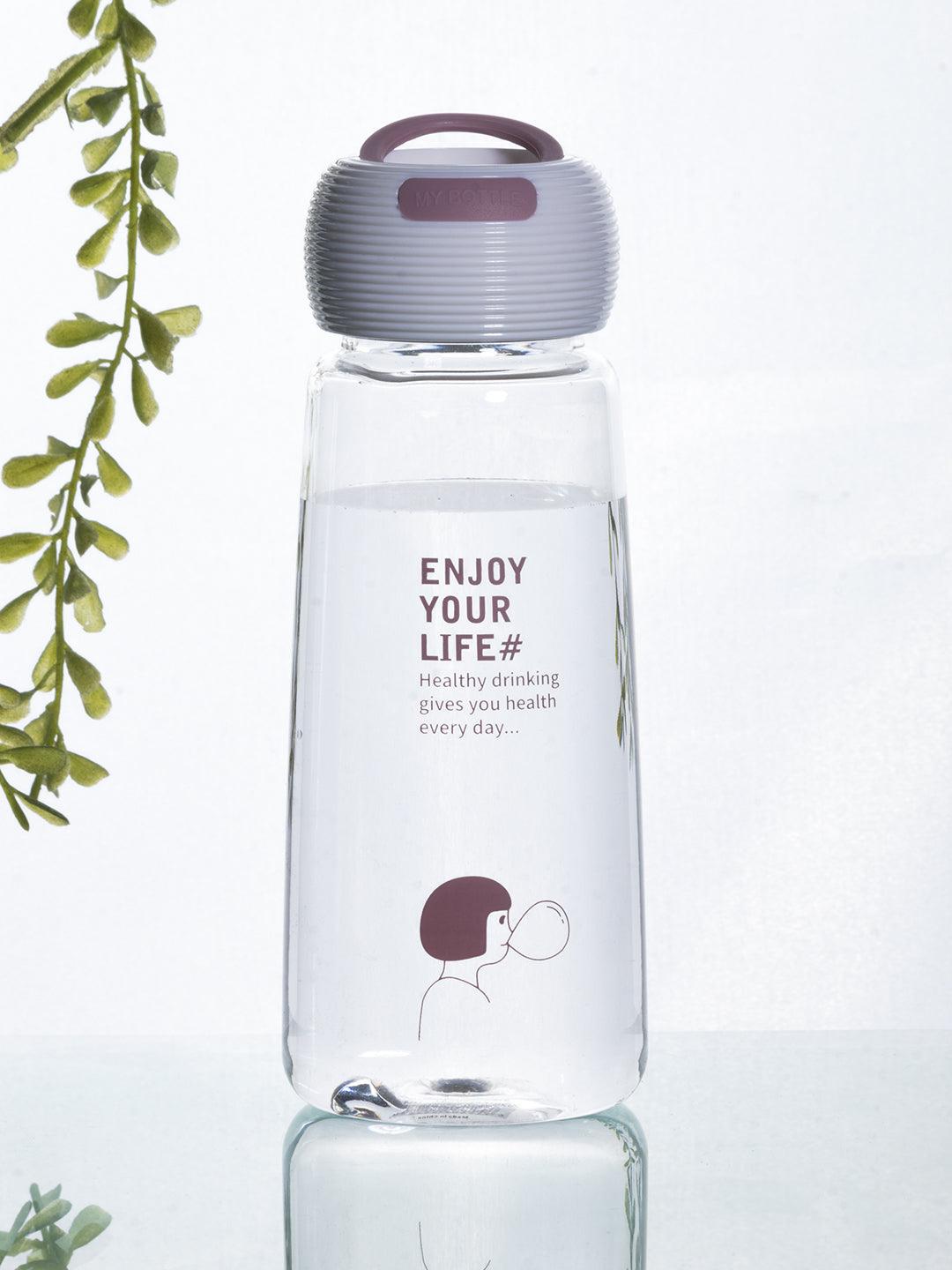 Plastic, Water Bottle 360 Ml, Quirky Quotes, Glossy : Finish, Multicolor