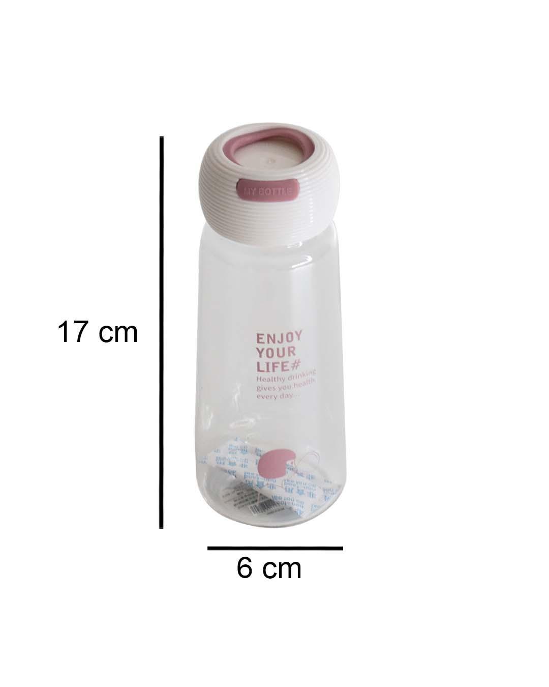 Plastic, Water Bottle 360 Ml, Quirky Quotes, Glossy : Finish, Multicolor