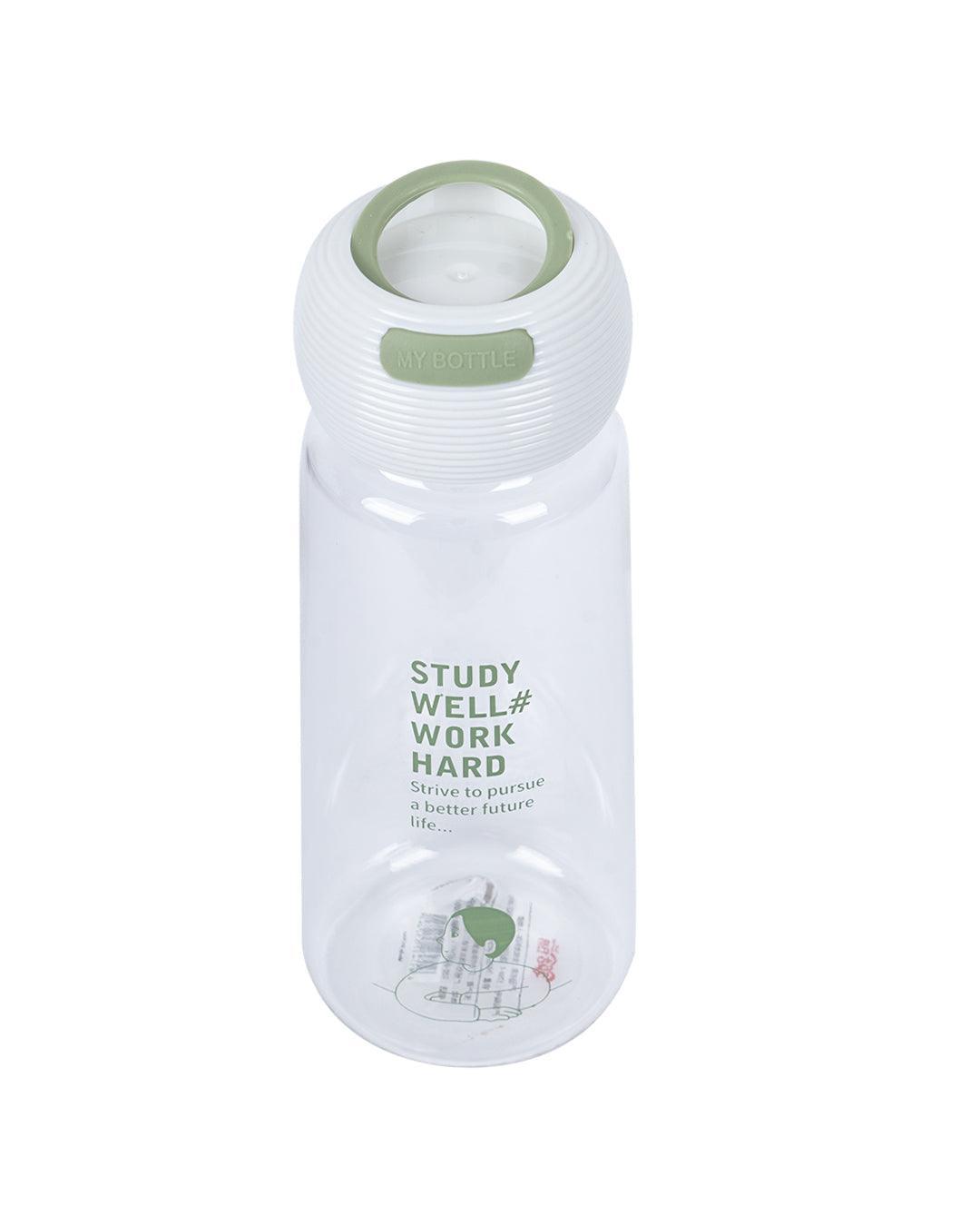 Plastic, Water Bottle 360 Ml, Quirky Quotes, Glossy : Finish, Multicolor