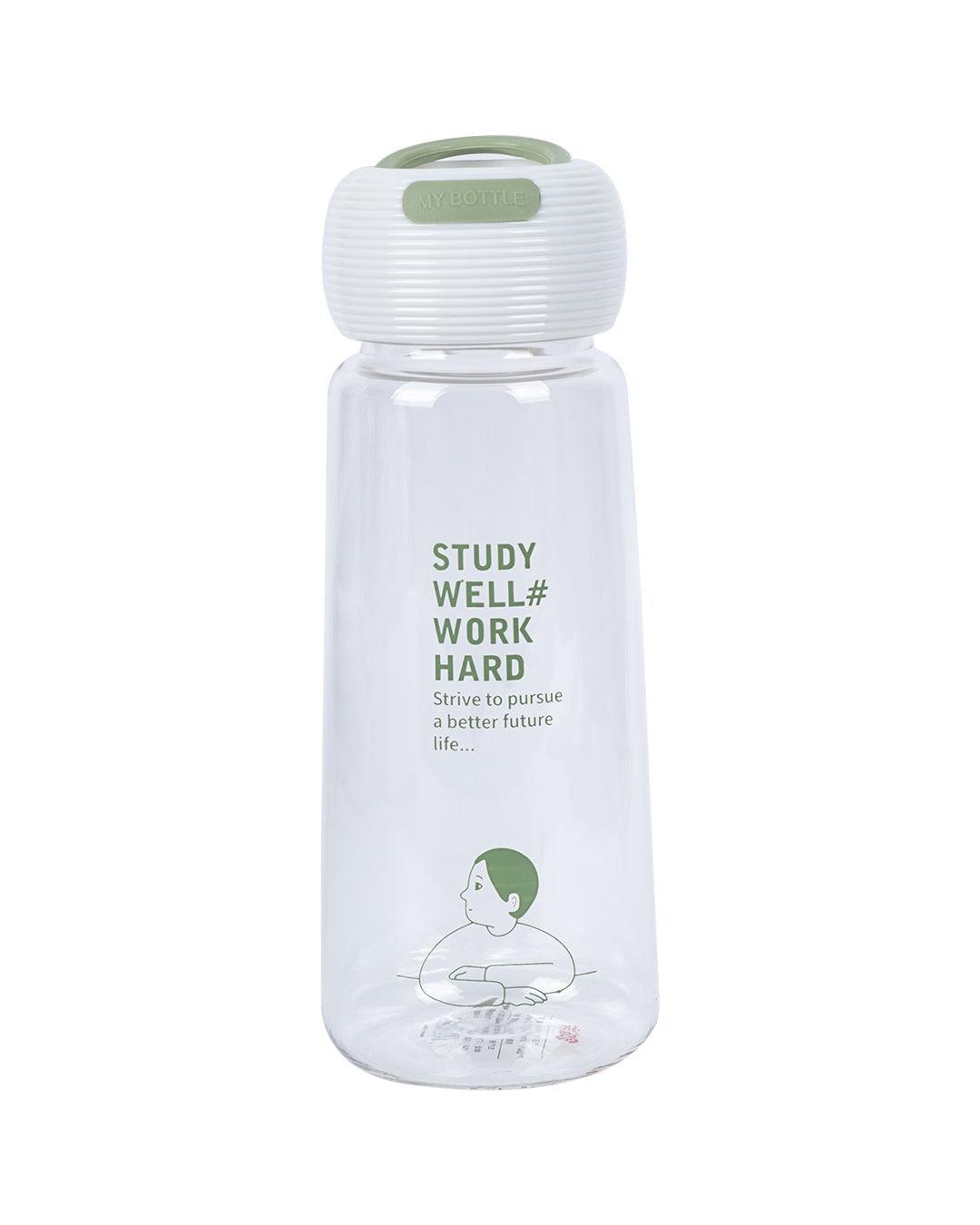 Plastic, Water Bottle 360 Ml, Quirky Quotes, Glossy : Finish, Multicolor