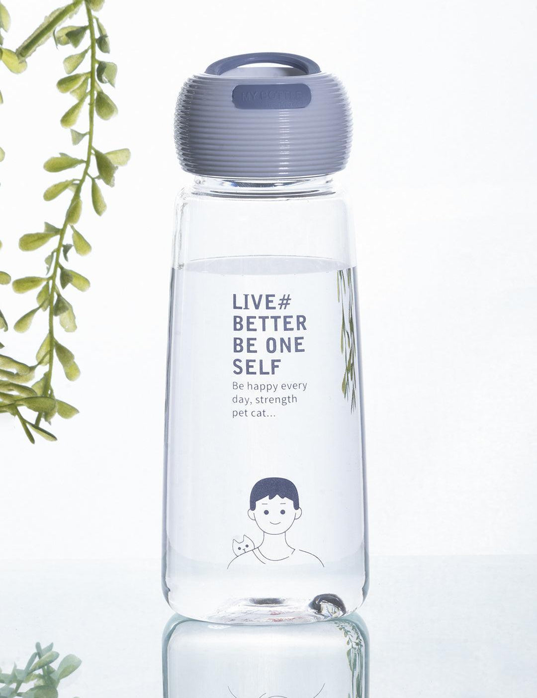 Plastic, Water Bottle 360 Ml, Quirky Quotes, Glossy : Finish, Multicolor