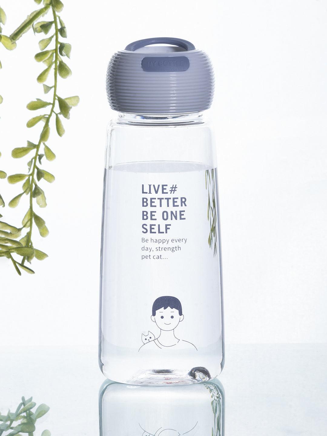 Plastic, Water Bottle 360 Ml, Quirky Quotes, Glossy : Finish, Multicolor