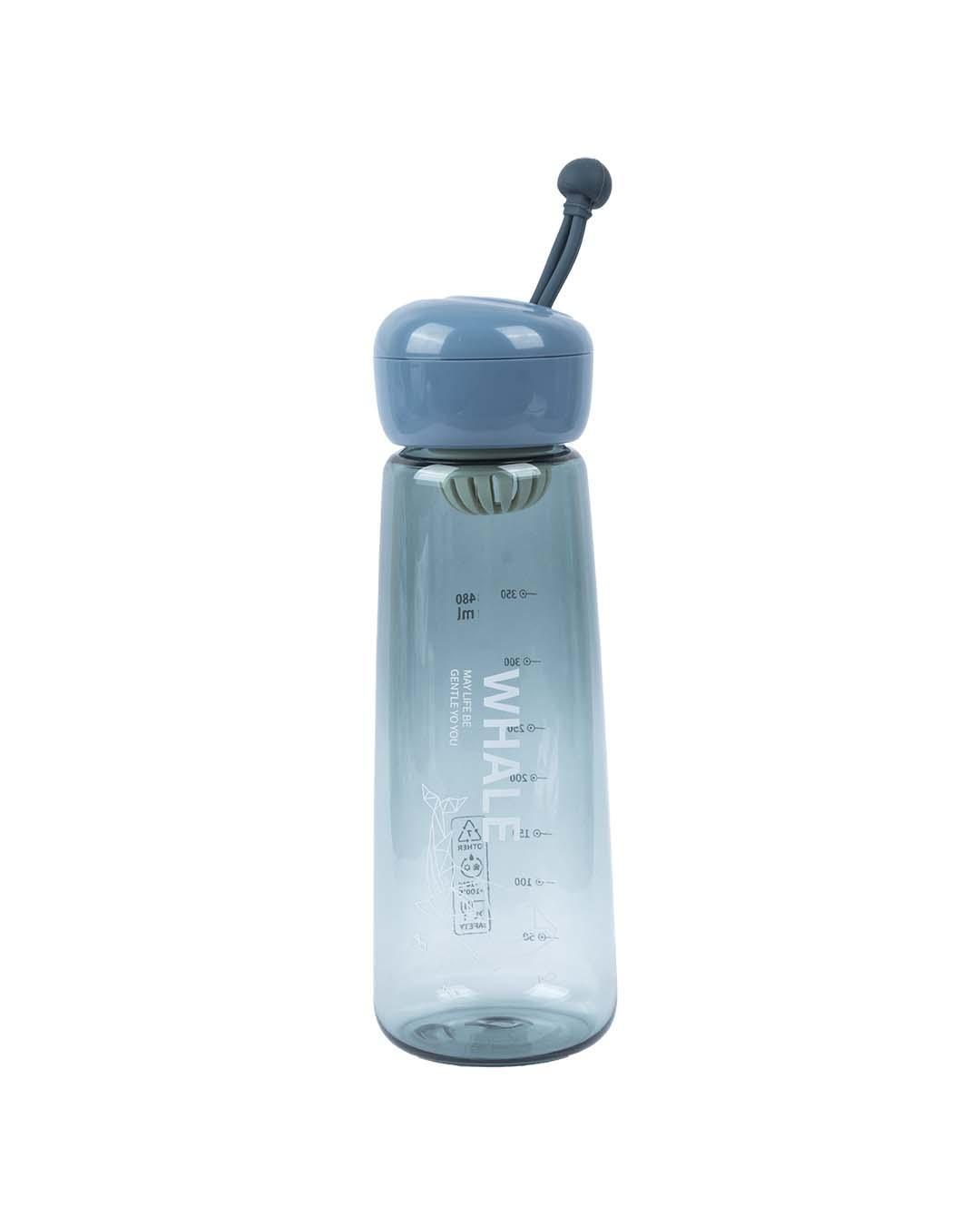 Plastic, Water Bottle 480 Ml, Whale Print, Glossy : Finish, Multicolor