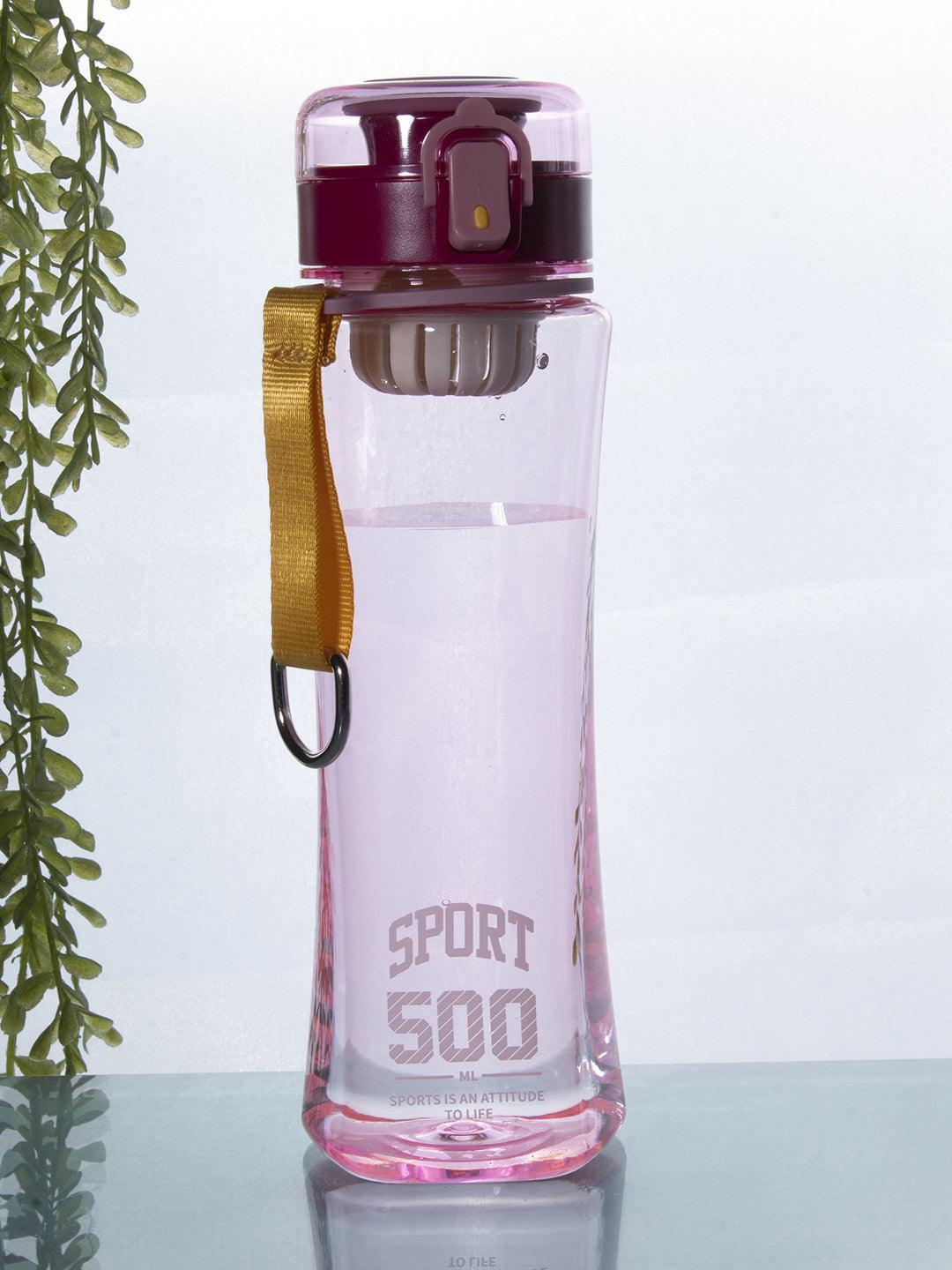 Plastic, Water Bottle 500 Ml, Quotes, Glossy : Finish, Multicolor