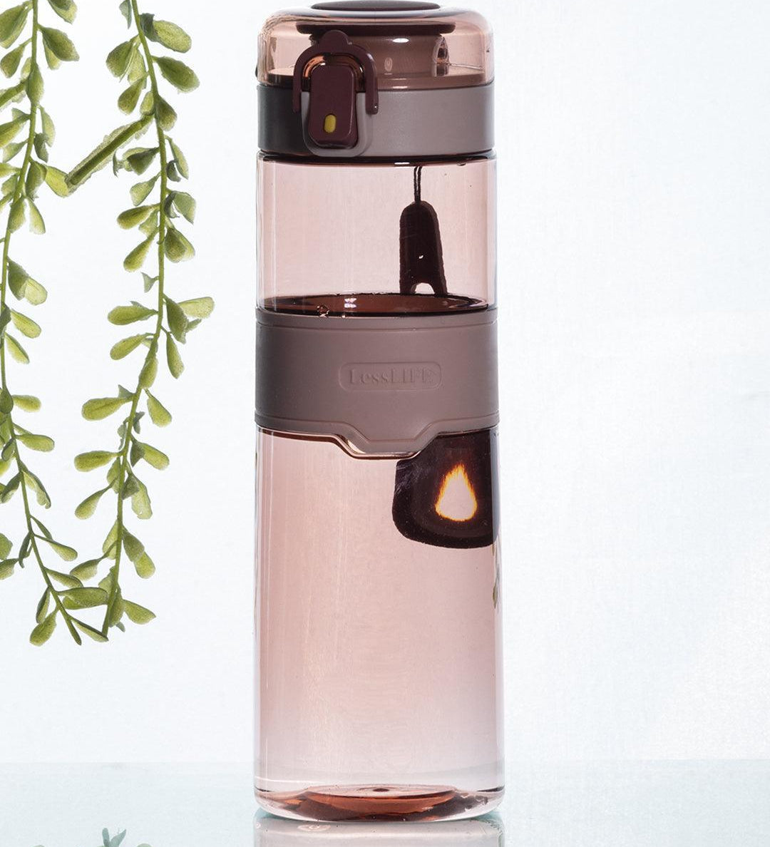 Plastic, Water Bottle 540 Ml, Rubber Grip, Glossy : Finish, Multicolor