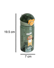 Plastic, Water Bottle 550 Ml, Bear And Quotes, Glossy : Finish, Multicolor
