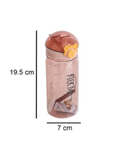 Plastic, Water Bottle 550 Ml, Bear And Quotes, Glossy : Finish, Multicolor