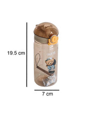 Plastic, Water Bottle 550 Ml, Bear And Quotes, Glossy : Finish, Multicolor