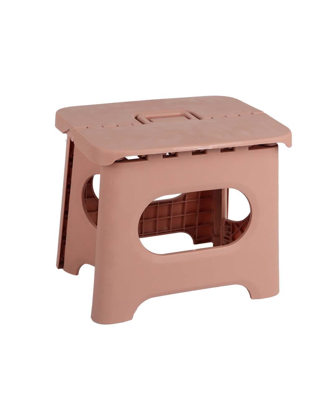 Plastic, Folding Stool, Solid, Matt : Finish, Multicolor