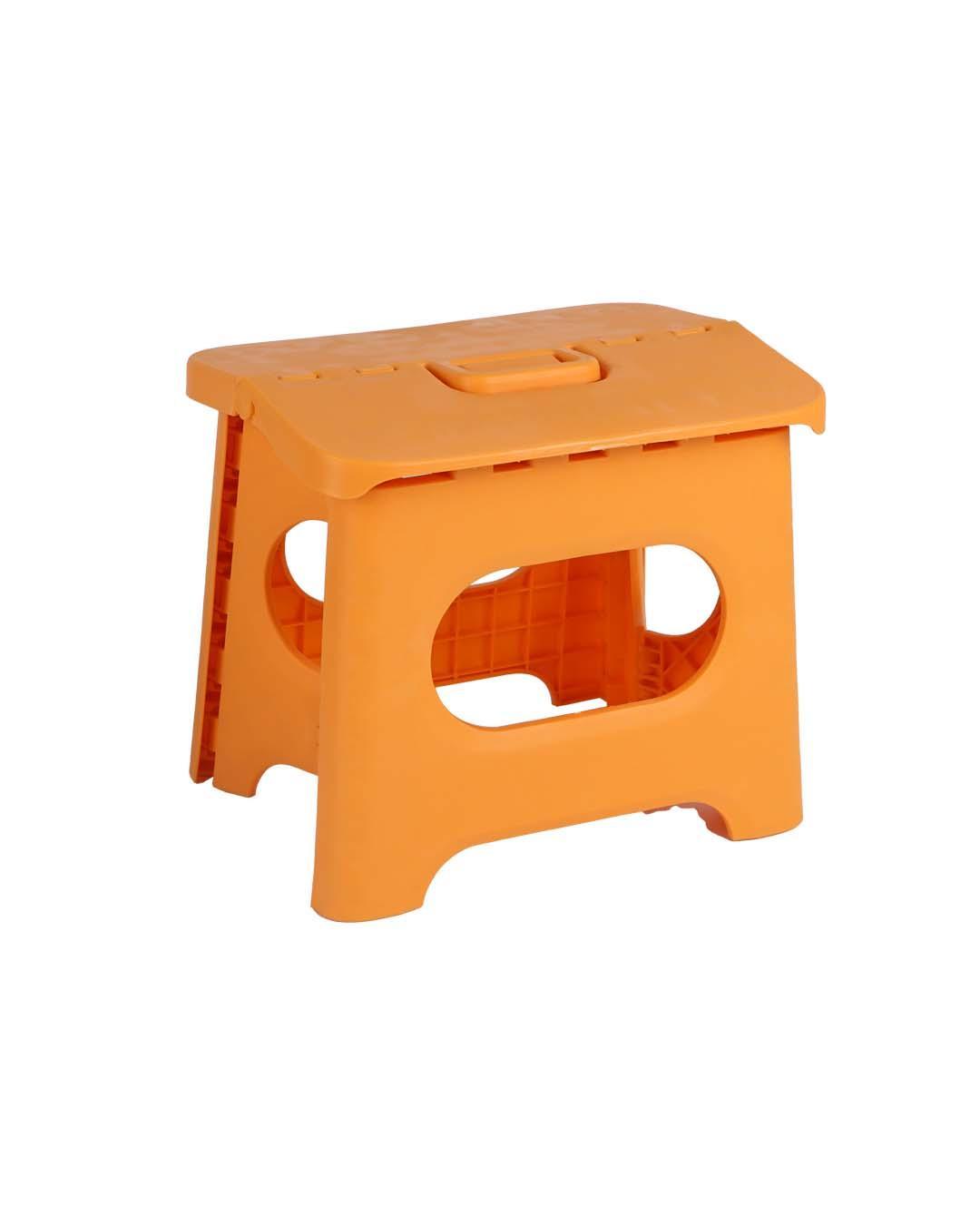 Plastic, Folding Stool, Solid, Matt : Finish, Multicolor