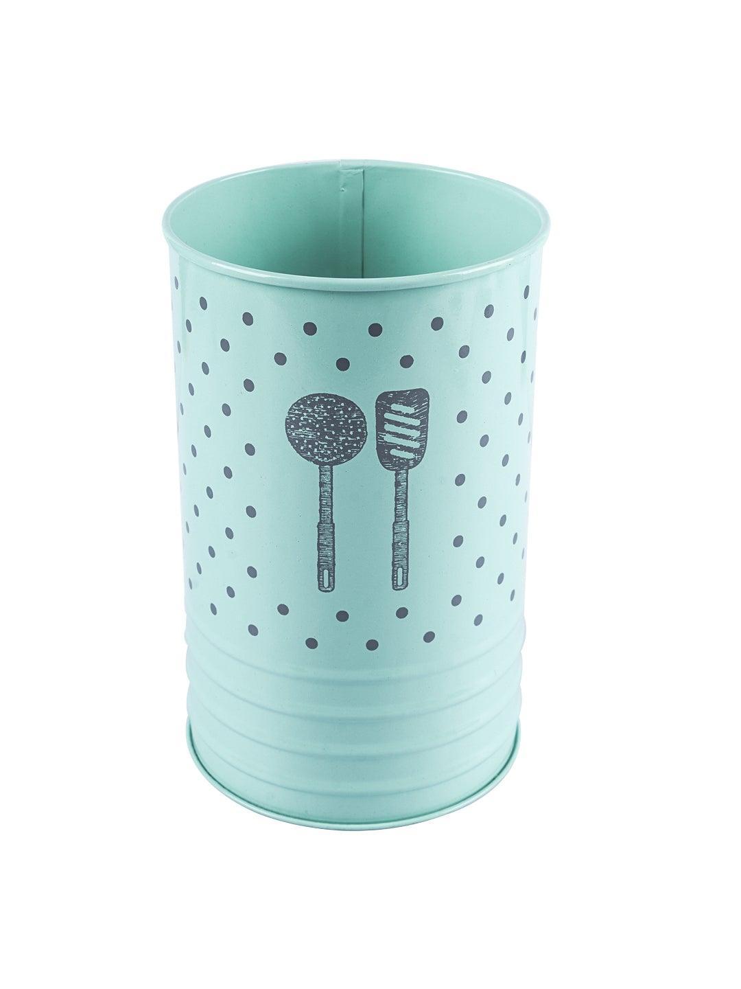 Green Ladle Holder with Polka Dot