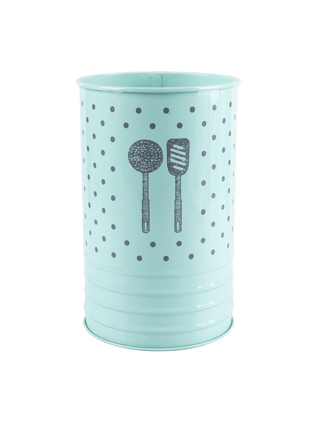 Green Ladle Holder with Polka Dot