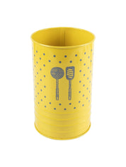 Yellow Ladle Holder with Polka Dot