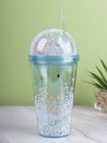 Polystyrene , Sipper With Straw 450 Ml, Colorfull Thermacol Balls, Glossy : Finish, Multicolor - MARKET 99