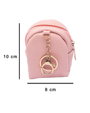 Pouch, with Pom Pom, Keychain, Coin Purse, Pink, Rexine - MARKET 99