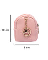 Pouch, with Studded Design, Keychain, Coin Purse, Pink, Rexine - MARKET 99