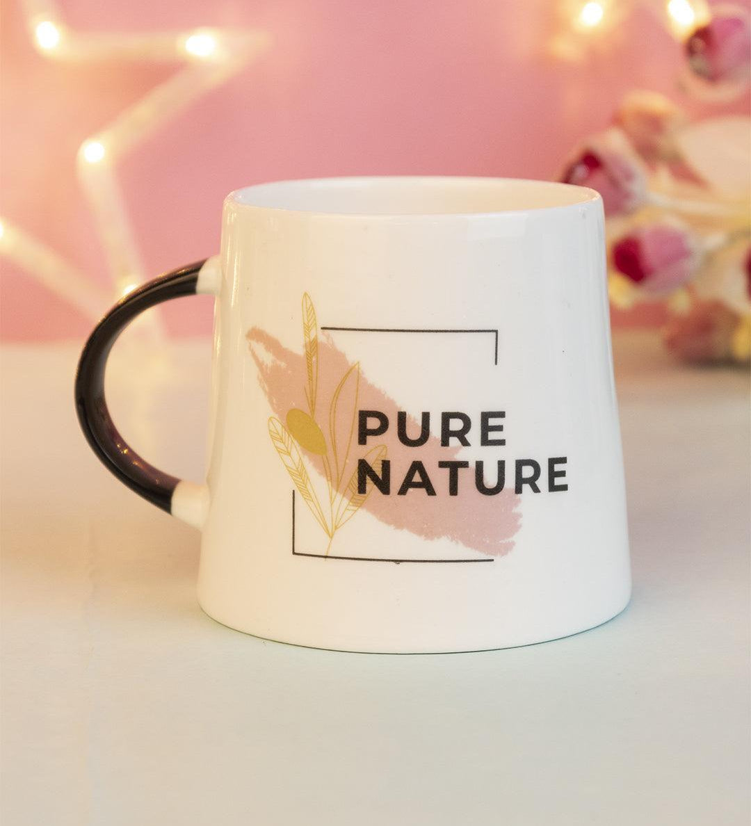 'PURE NATURE' Tea & Coffee Mug ( 400 mL, Microwave Safe) - MARKET 99