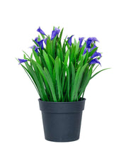 Purple Artificial Flower With Pot - MARKET 99