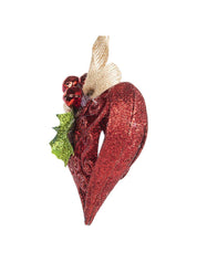 Red Heart - Christmas Hanging Ornaments- Heart Set Of 2 Pcs - MARKET 99