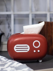 Red Vintage Napkin Box Holder - Radio Design - MARKET 99