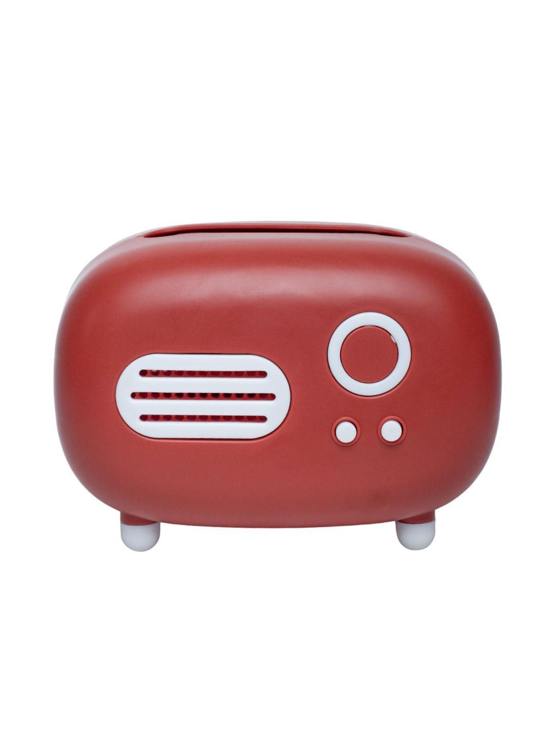 Red Vintage Napkin Box Holder - Radio Design - MARKET 99