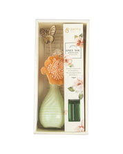 Reed Diffuser Set, Jasmine Fragrance Pot & Reed Stick, Lime Green, Ceramic, 30 mL - MARKET 99