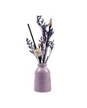 Reed Diffuser Set, Lavender Fragrance Pot & Reed Stick, Ceramic, Purple, 30 mL - MARKET 99