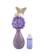 Reed Diffuser Set, Lavender Fragrance Pot & Reed Stick, Purple, Ceramic, 30 mL - MARKET 99