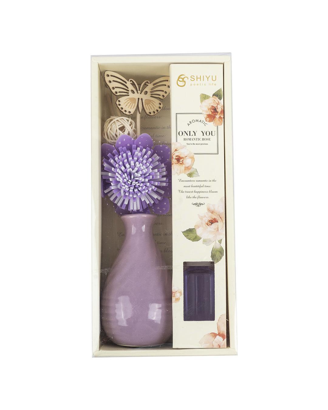 Lavender Reed Diffuser Set - 3.4 Oz (100 Ml) Alcohol-Free Home Fragrance With 8 Reed Sticks | BAGO Home Decor