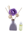 Reed Diffuser Set, Lemon Grass Fragrance Pot & Reed Stick, Purple, Ceramic, 30 mL - MARKET 99