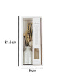 Reed Diffuser Set, Vanilla Fragrance Pot & Reed Stick, Ceramic, White, 30 mL - MARKET 99
