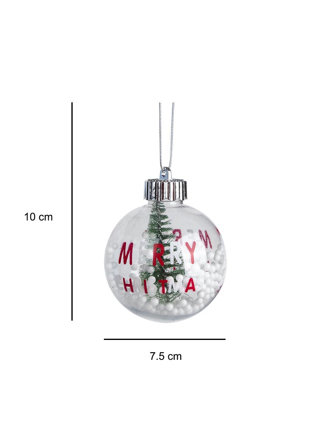 Reindeer Print - Christmas Hanging Ball Set Of 2 - MARKET 99