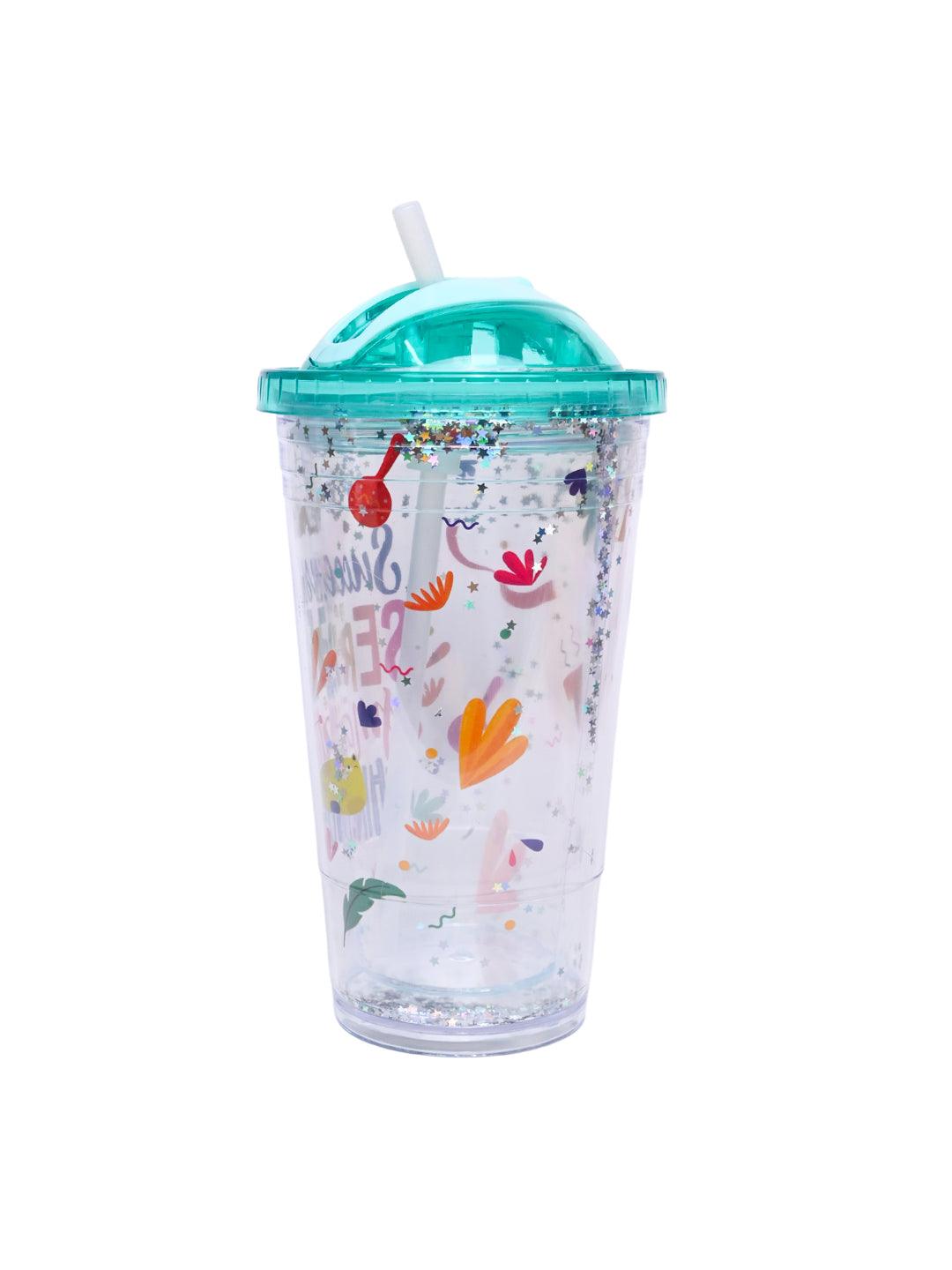 Reuseable Tumbler Sipper Cup - Blue, 450mL - MARKET 99