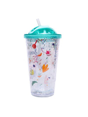 Reuseable Tumbler Sipper Cup - Blue, 450mL - MARKET 99