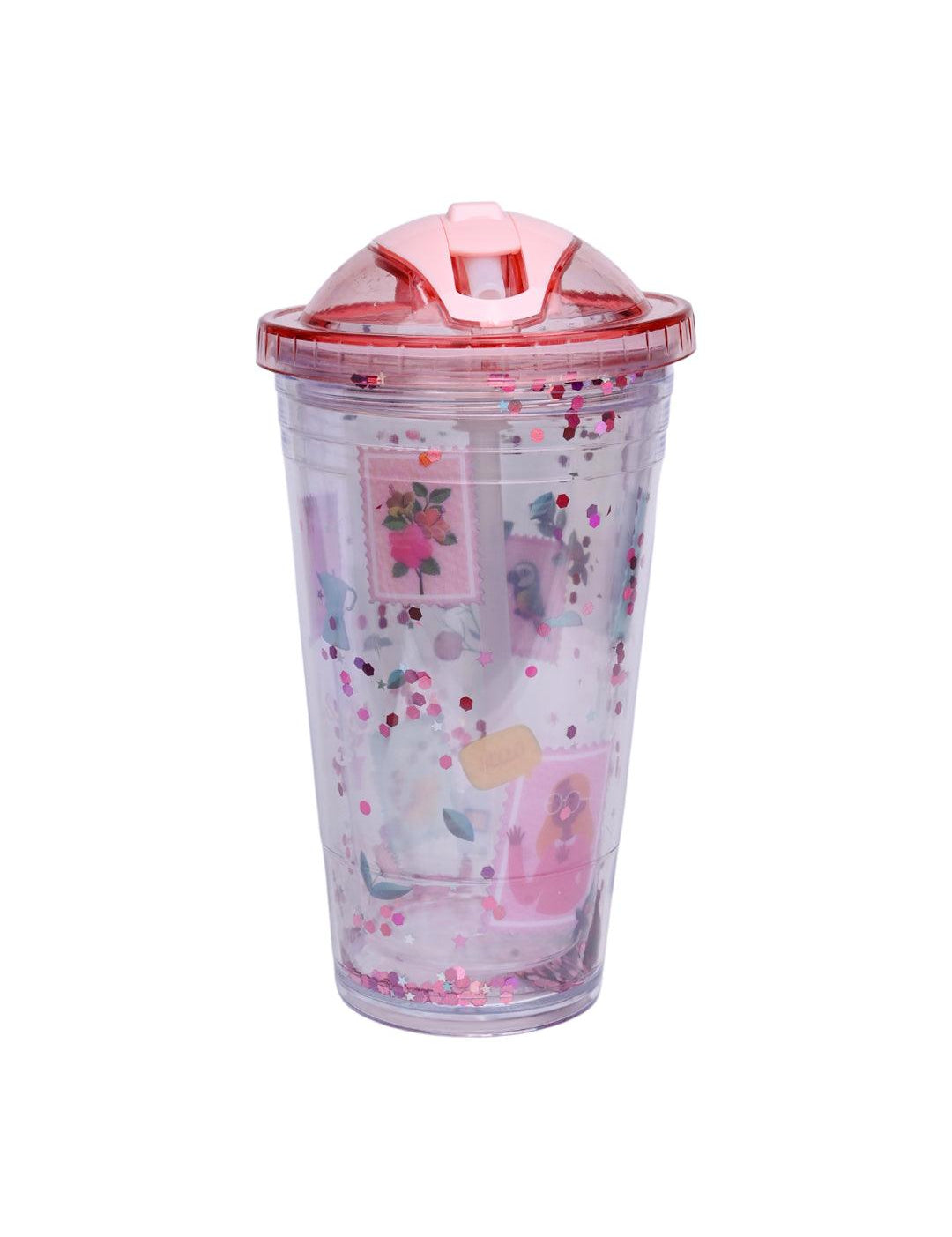 Reuseable Tumbler Sipper Cup - Pink, 450mL - MARKET 99