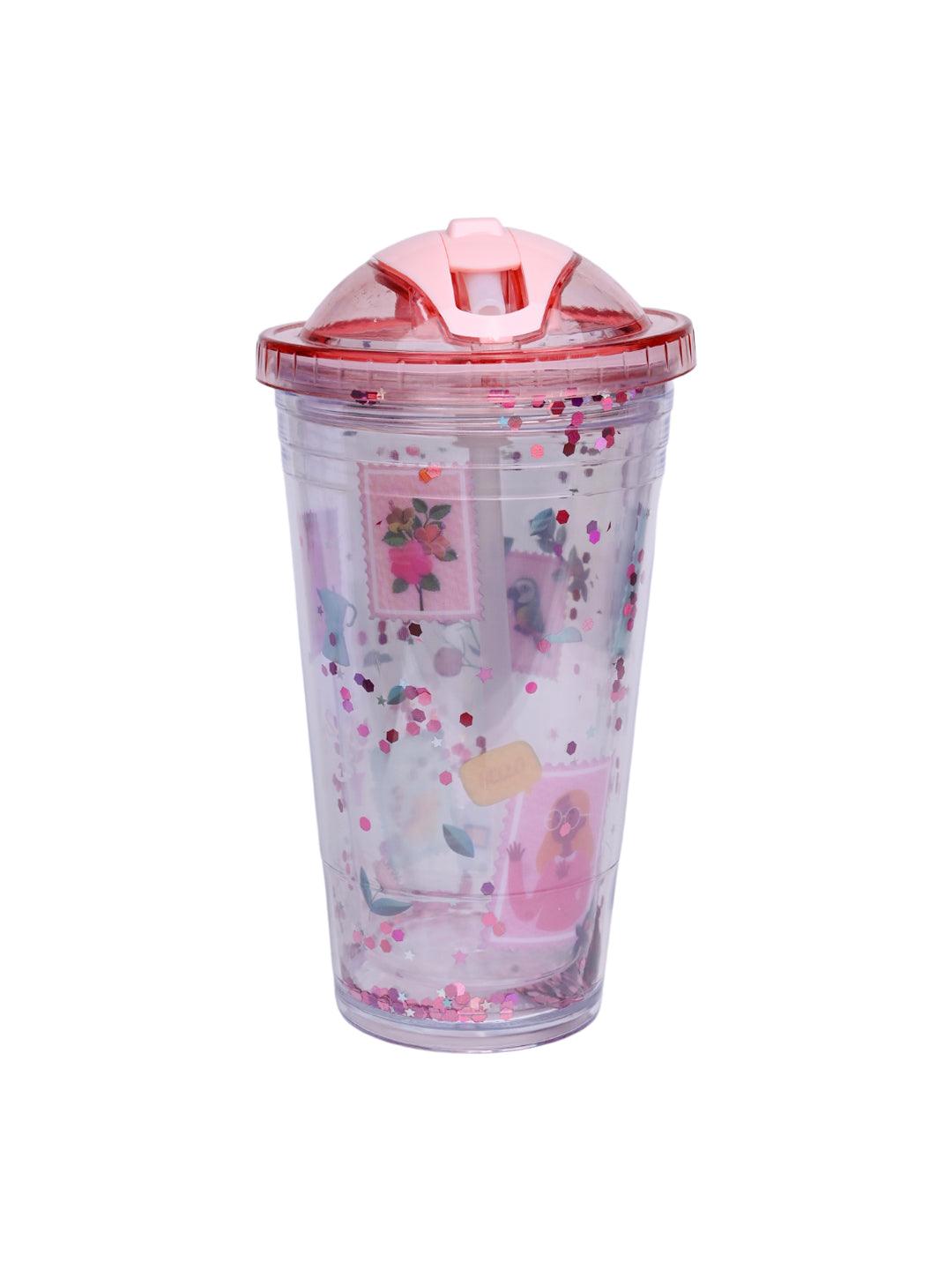 Reuseable Tumbler Sipper Cup - Pink, 450mL - MARKET 99