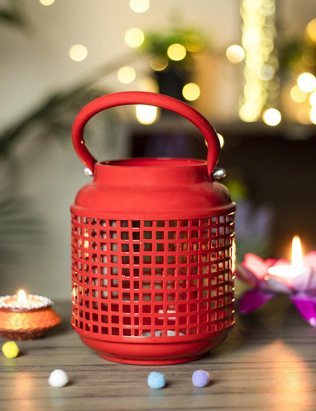 Diwali Decoration Item LANTERN SET OF  2 (ASSORTED COLORS)