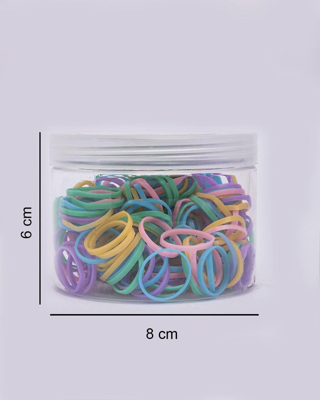 Rubber Bands, Multicolour, Rubber, Pack of 250 - MARKET 99