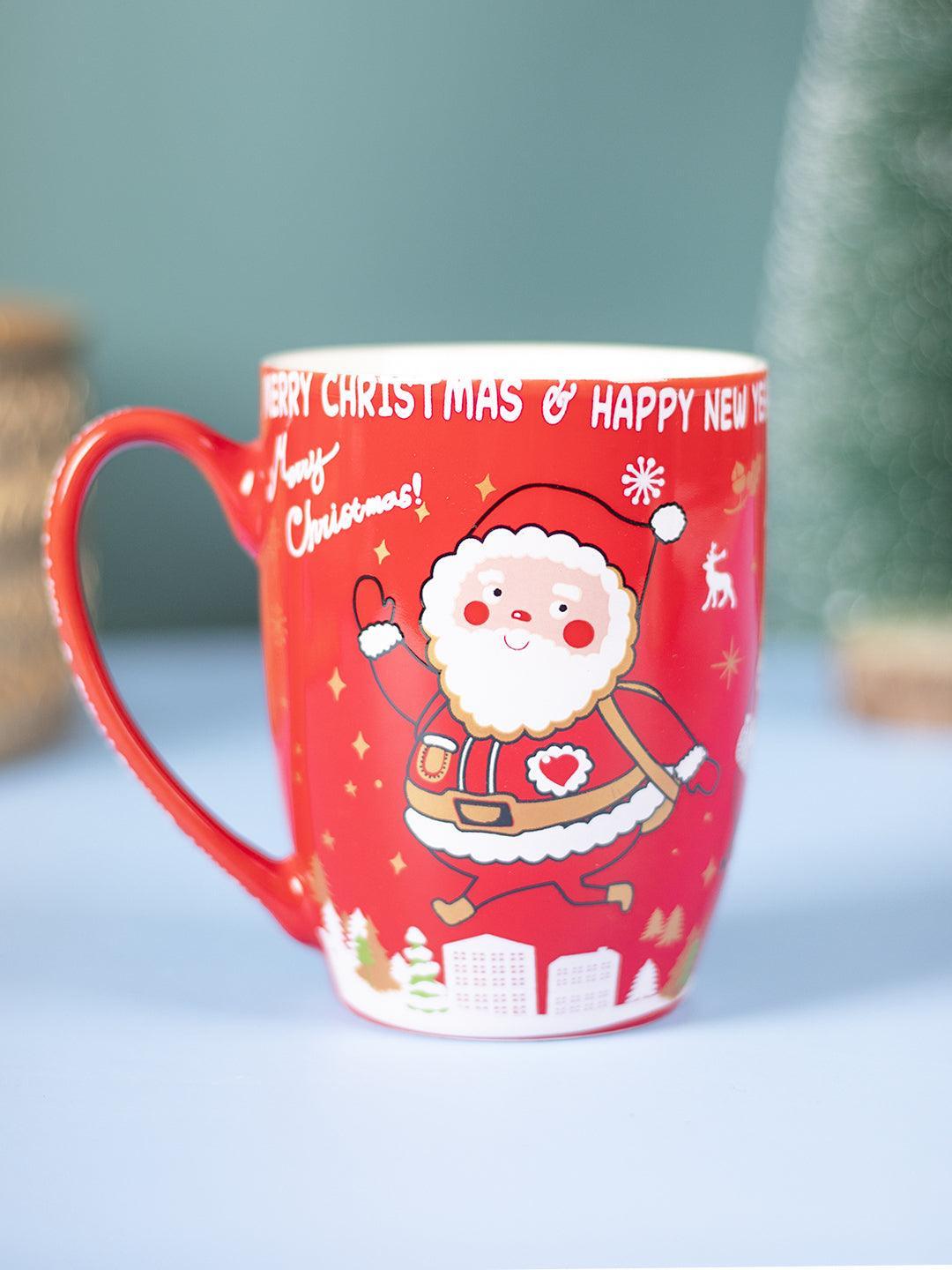 Running Santa Claus - Christmas Coffee Mug - 300 Ml - MARKET 99