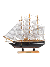 Sailing Boat Decorative Showpiece - Black - MARKET 99