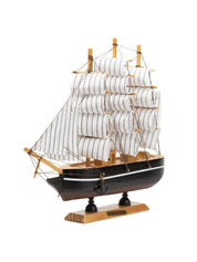 Sailing Boat Decorative Showpiece - Black - MARKET 99